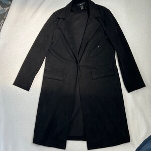 Forever 21 Black Suede Coat